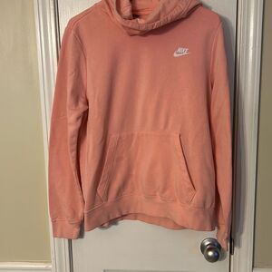Nike Hoodie Womens Large Pink Cowl Neck